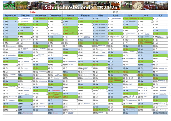 Schuljahreskalender