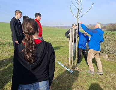 Naturschutz mit Pinsel und Kalk